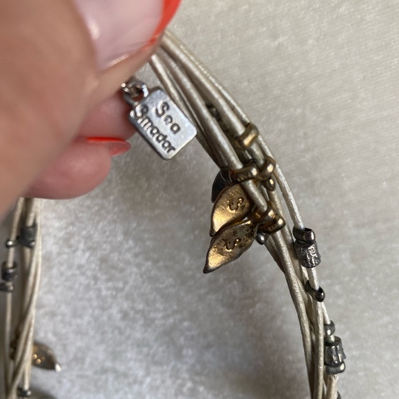 Sea Sandrar leather cord necklace - Picture 8 of 10